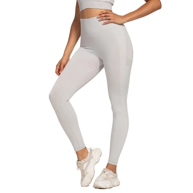 Women's High Waist Seamless Leggings Push Up Fitness Yoga Pants