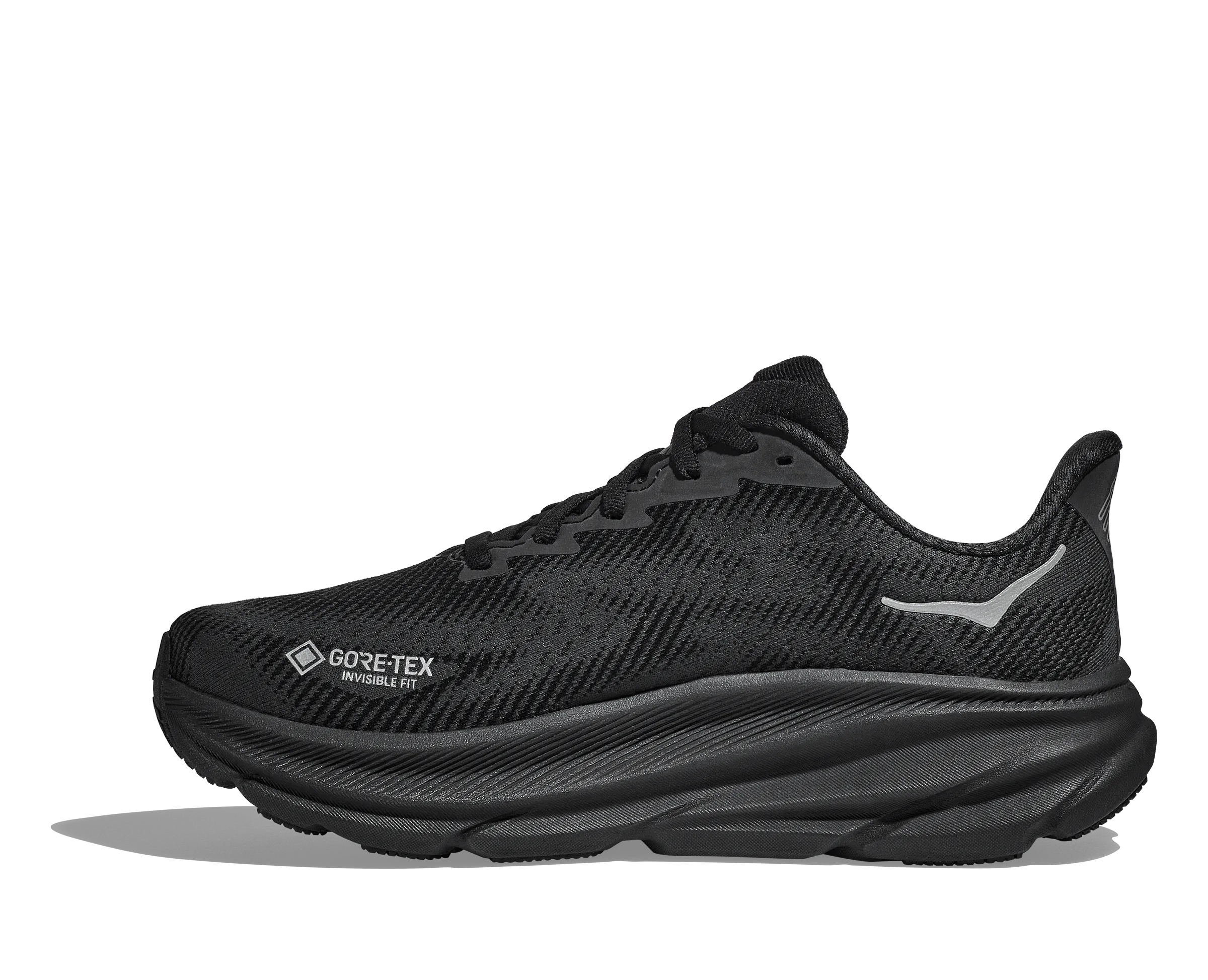 Women's Hoka Clifton 9 GTX 1141490BBLC Color: Black/Black