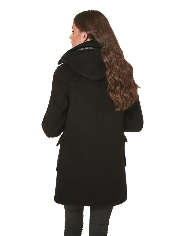 Women's London Classic Fit Duffle Coat - Black