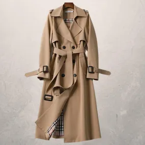 Women's Mid-length Trench Coat Autumn Long Windbreaker