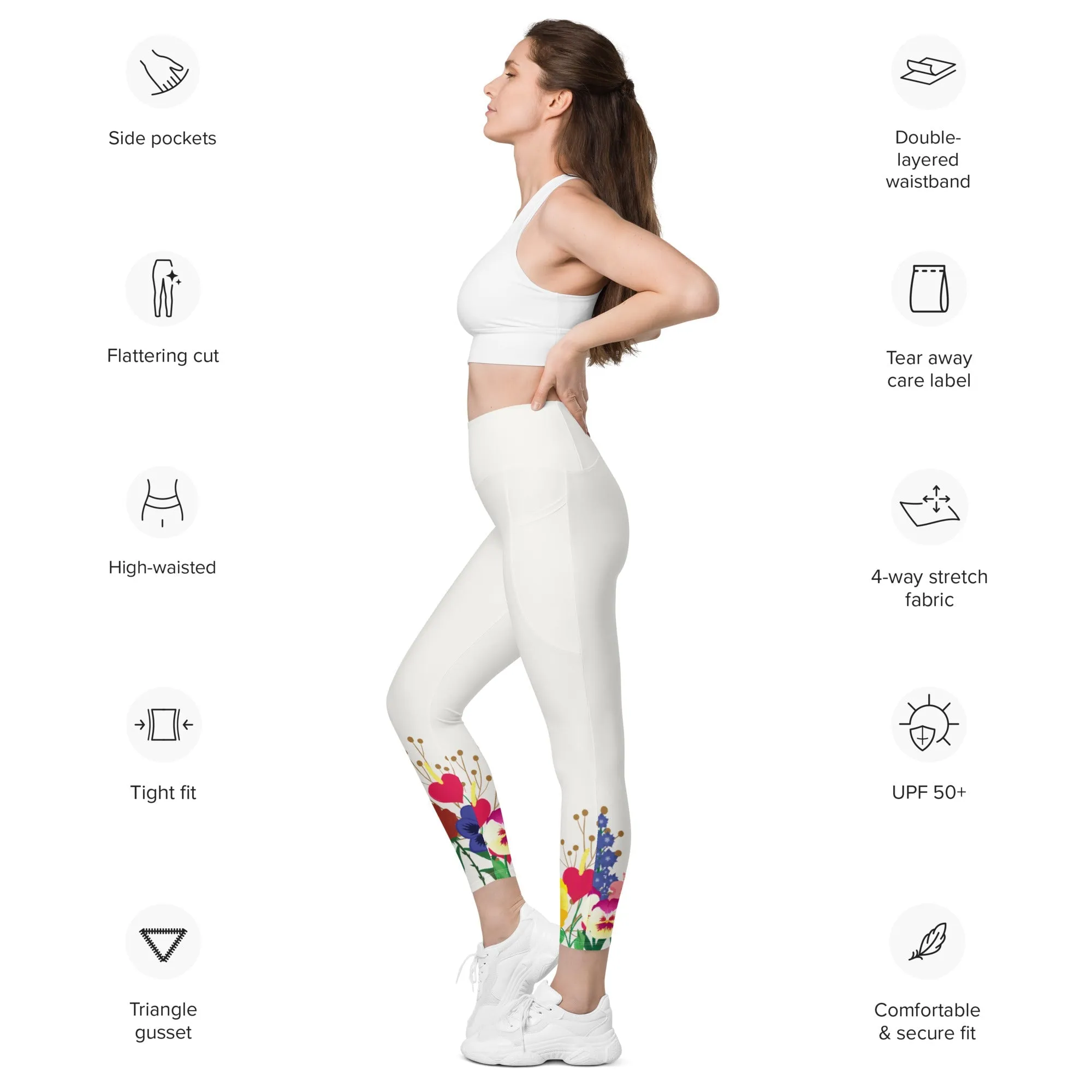 Wonderland Garden Leggings with pockets